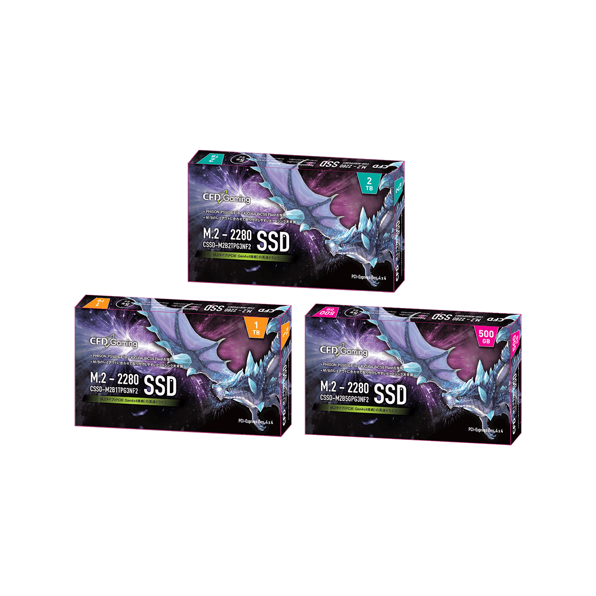 CSSD-M2M4TPG4NZL | CFD Gaming PG4NZL シリーズ M.2接続 SSD 4TB