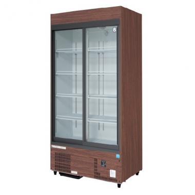 フクシマ MSU-090GHMSR|スライド扉 奥行450|リーチイン冷蔵ショー