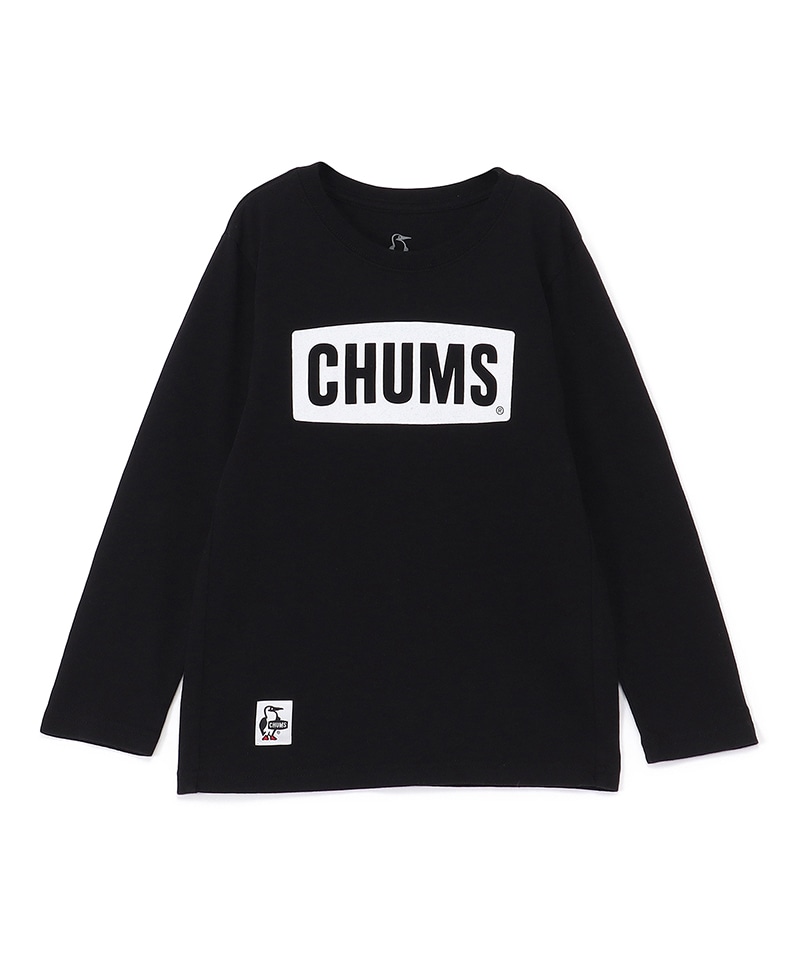 Kid's CHUMS Logo Brushed L/S T-Shirt/キッズチャムスロゴブラッシュ