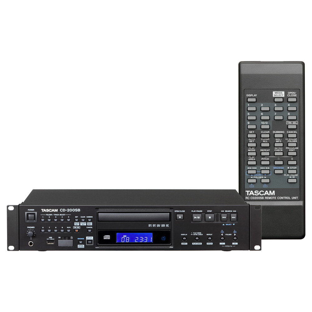 TASCAM CD-200SB SD/USBメモリー対応 業務用CDプレーヤー(タスカム SD