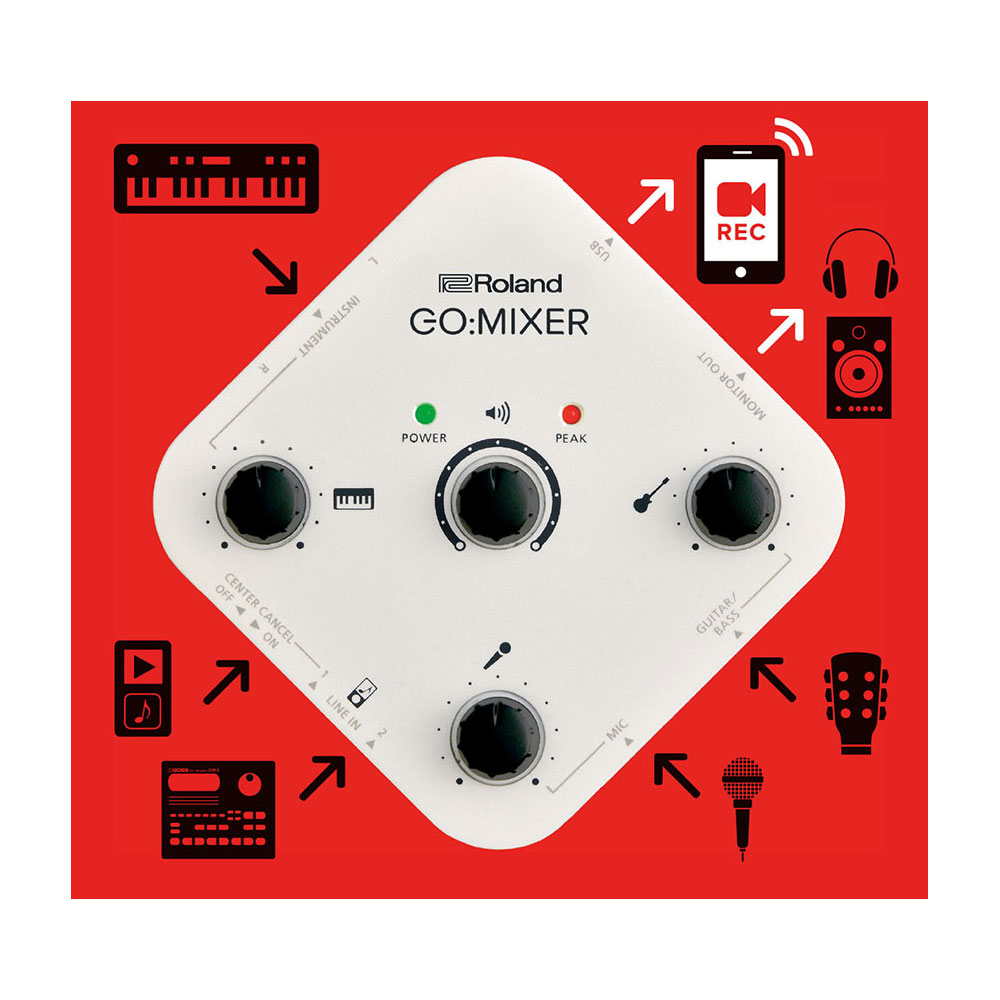 ROLAND GO:MIXER スマートフォン用オーディオミキサー オーディオ