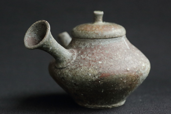 三代山田常山 常滑茶注 登り窯焼成焼〆急須 人間国宝 満容量120ml 常滑