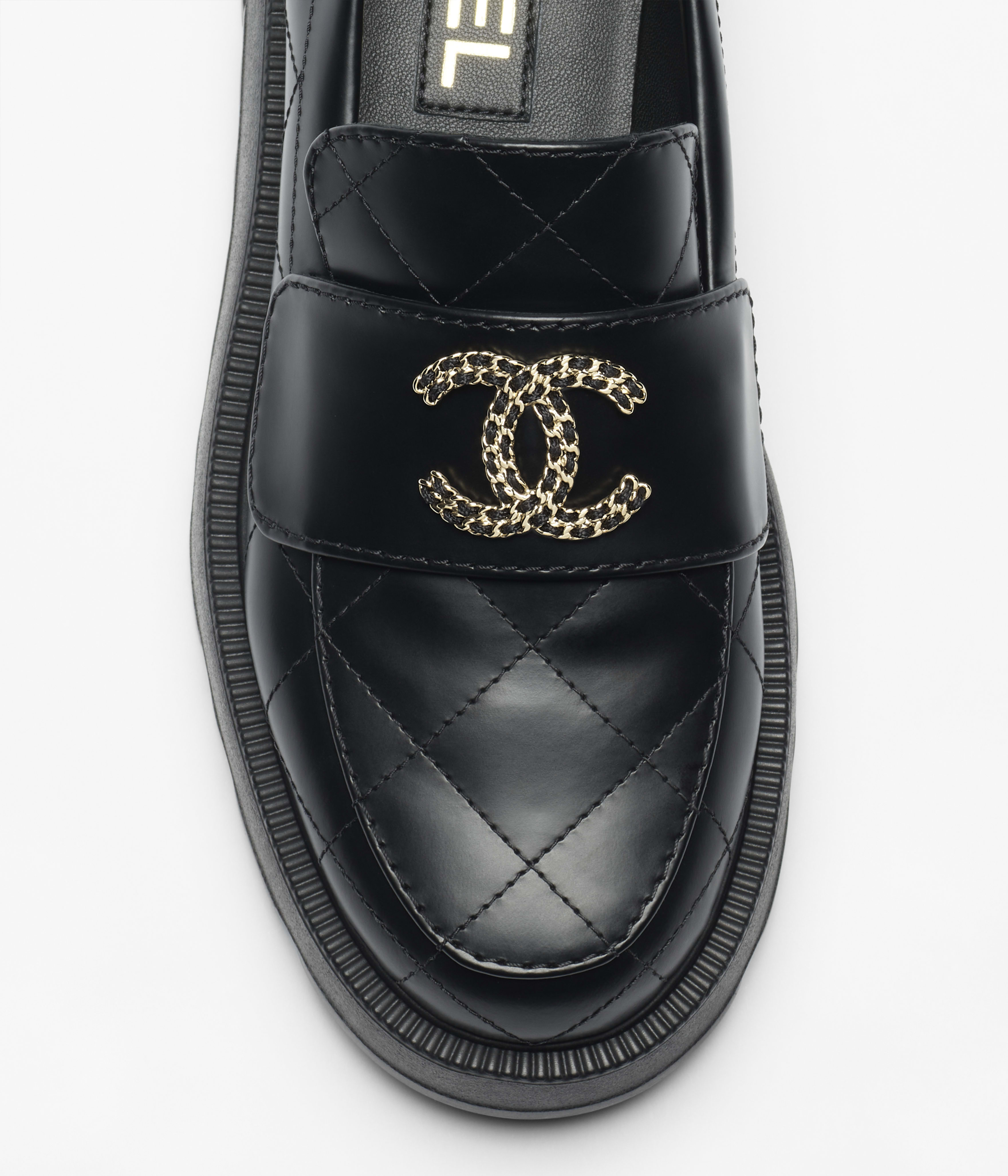 ローファー - カーフスキン、ブラック — ファッション | CHANEL シャネル
