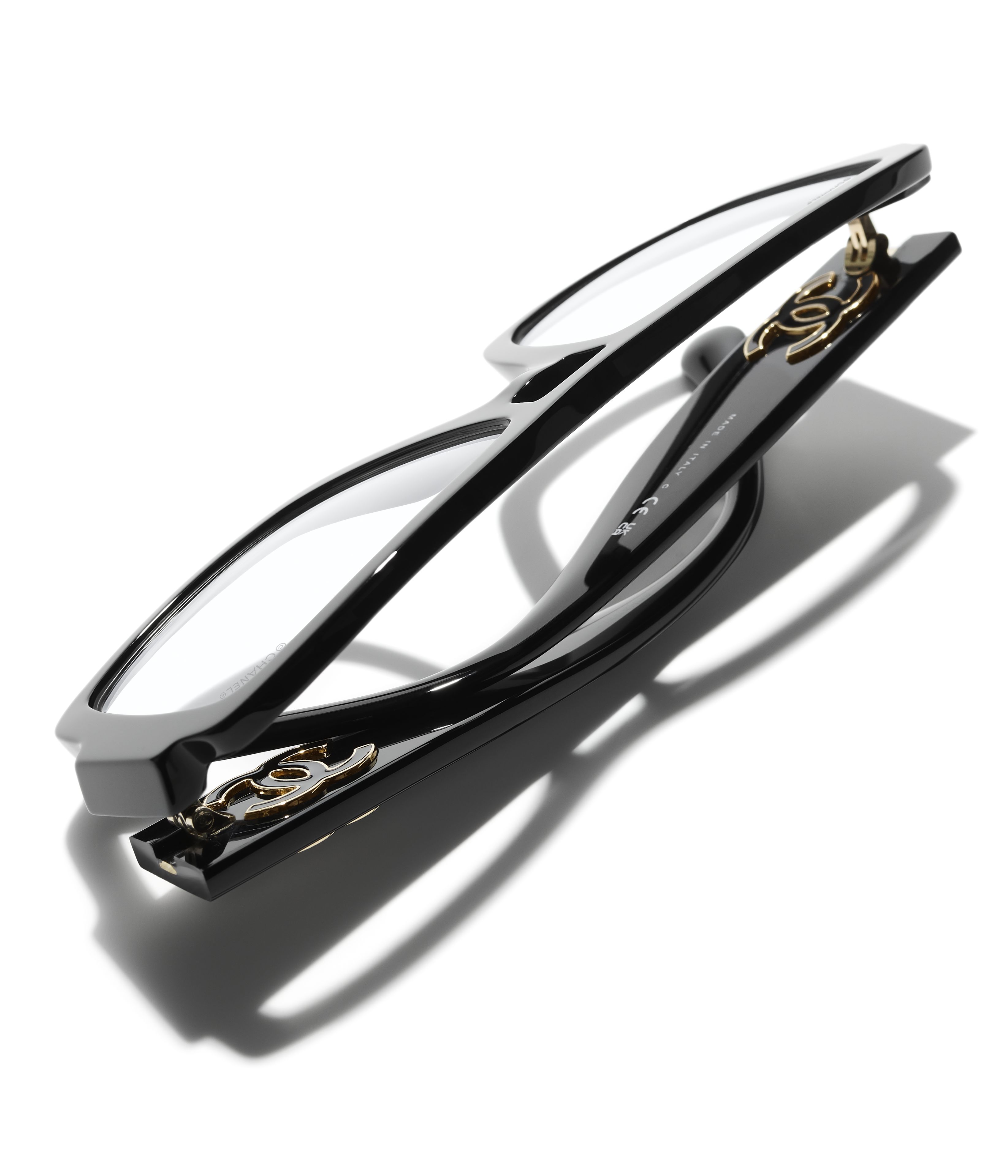 CHANEL Eyewear: パイロット シェイプ ブルーライトカット グラス