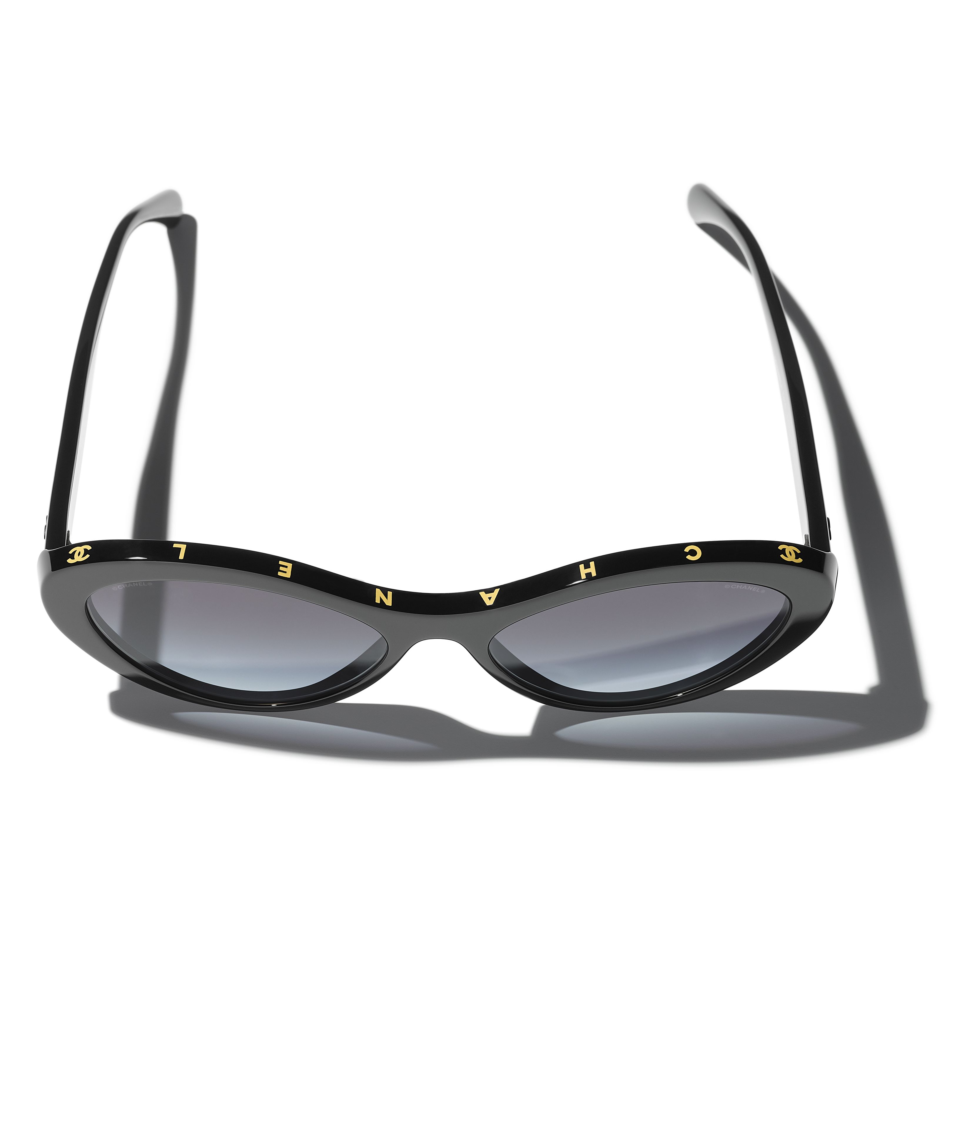 CHANEL サングラス: オーバル シェイプ サングラス, アセテート 5416
