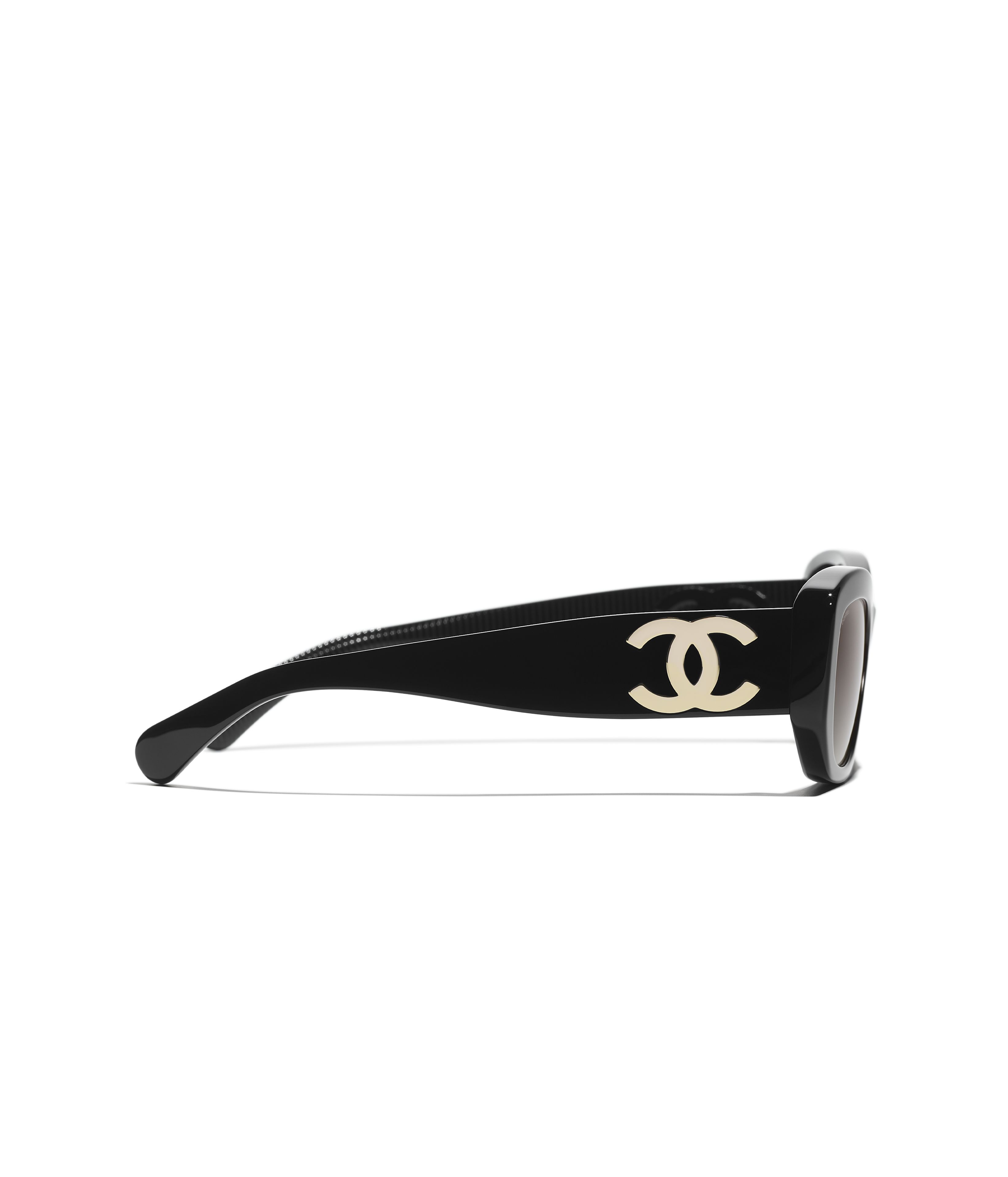 CHANEL サングラス: レクタングル シェイプ サングラス, アセテート
