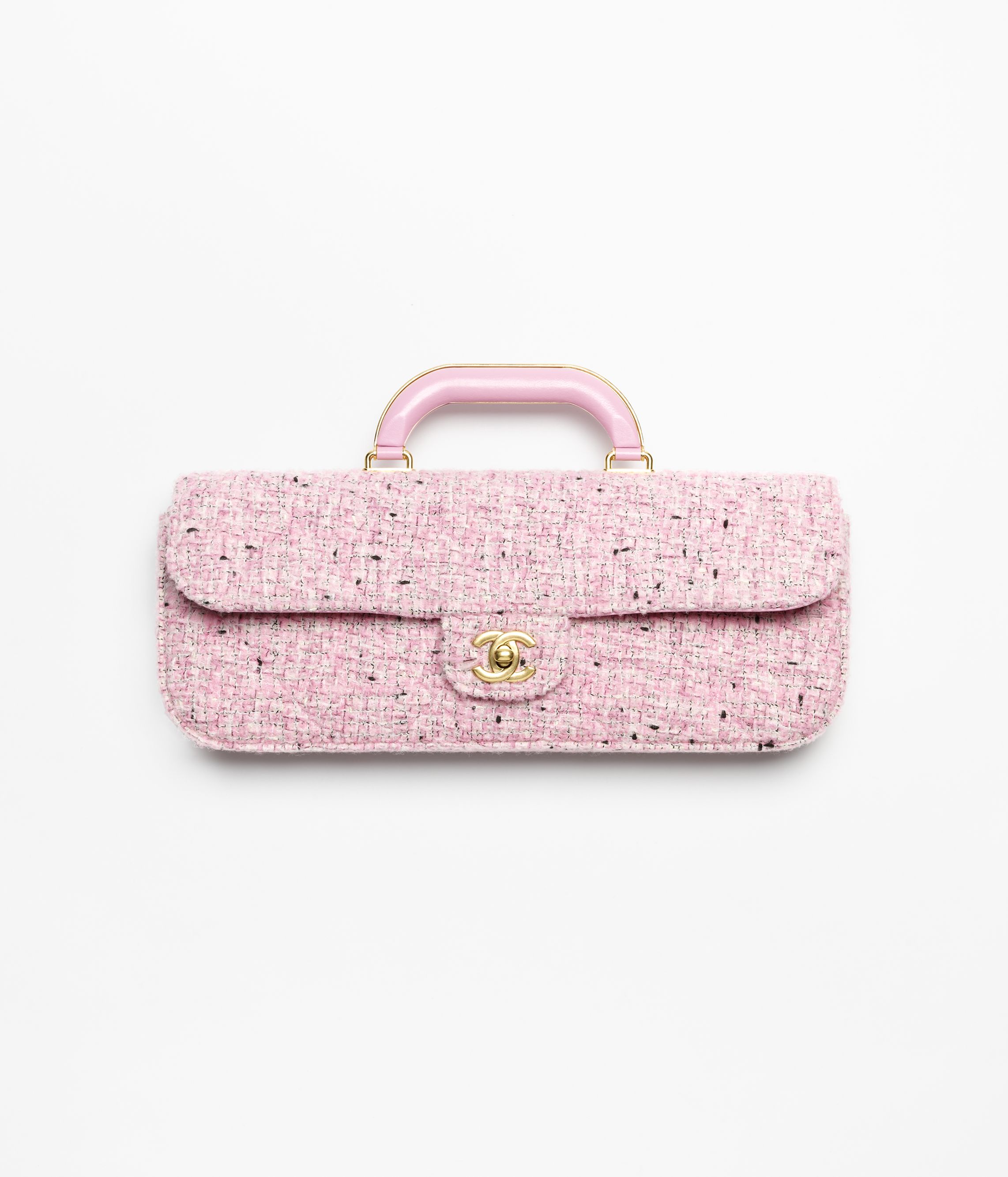 バレリーナ - ツイード & グログラン、ピンク、ブラック & ホワイト