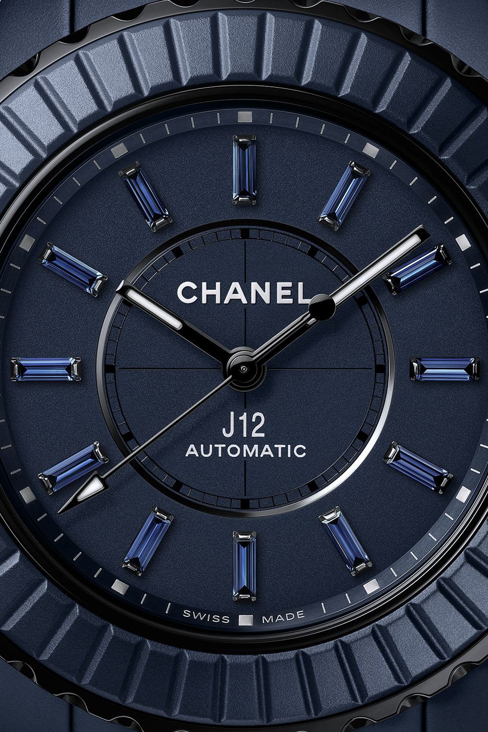 J12 Watch Caliber 12.2, 33 MM - Matte Blue Ceramic | CHANEL