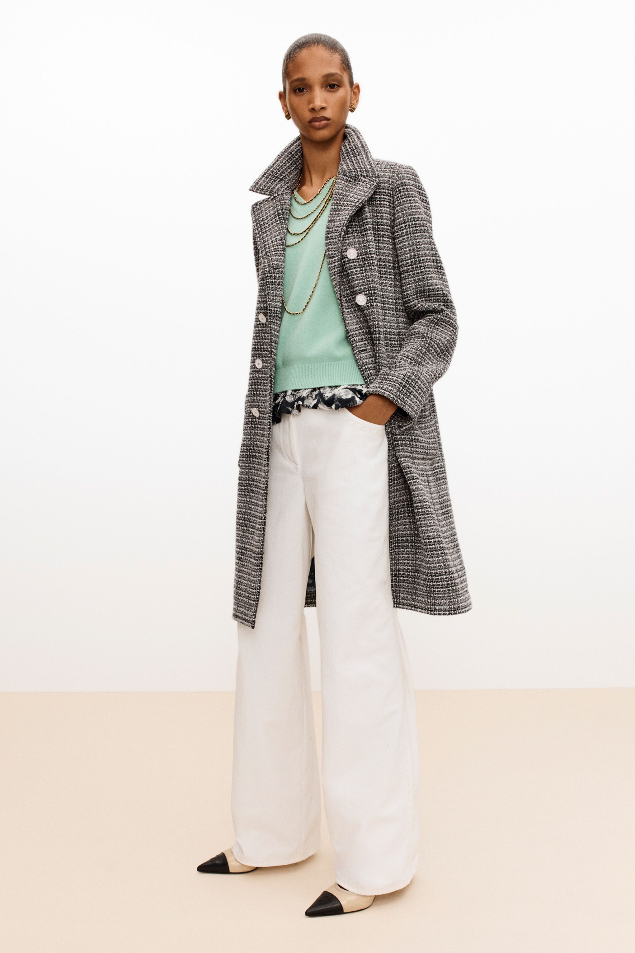 プルオーバー - カシミヤ、グリーン — ファッション | CHANEL シャネル