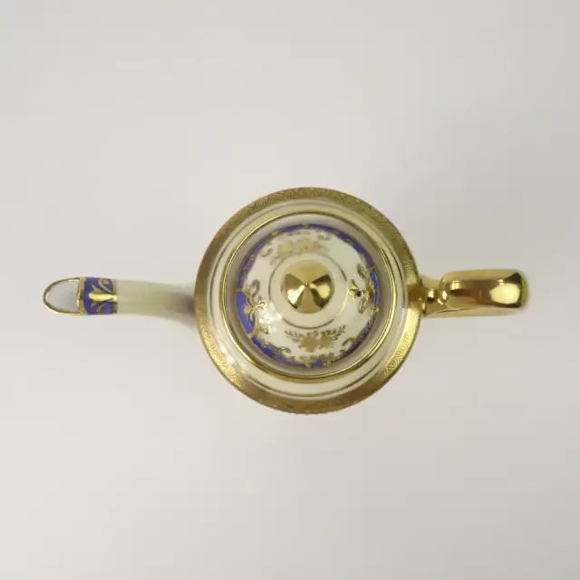 アンティーク オールドノリタケ マルキ印 金彩三つ脚蓋物 ボンボ