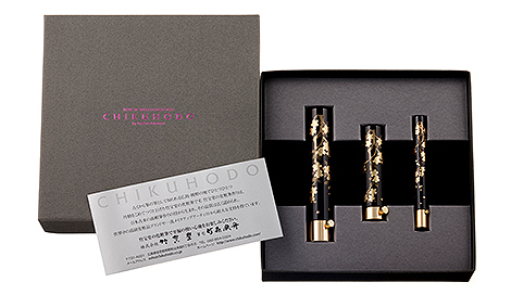 蒔絵携帯ギフト3点セット：BR-8｜竹宝堂（ちくほうどう）熊野筆・化粧