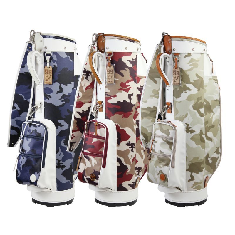 キャディバッグ ゴルフ メンズ カモフラ迷彩 人気キャディバッグ