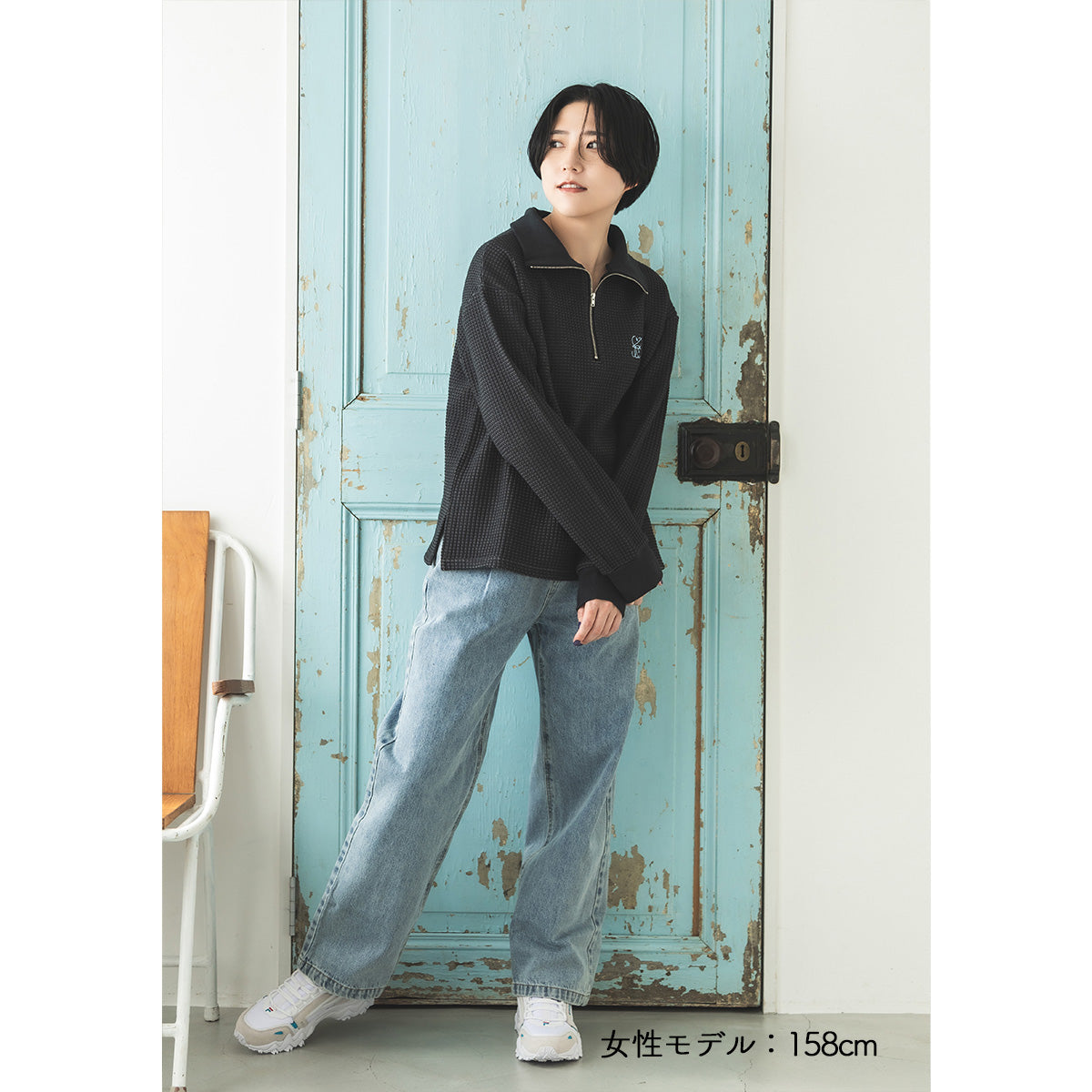 cielkocka】ハーフジップシャツ