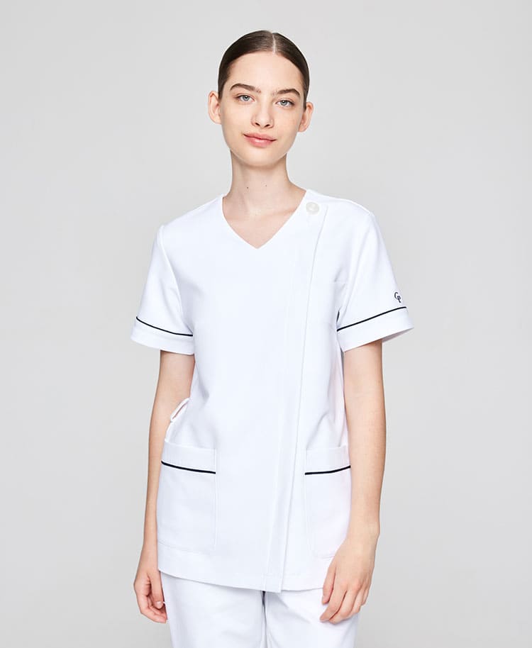 ジェラート ピケ&クラシコ:パイピングスクラブトップス | おしゃれ白衣