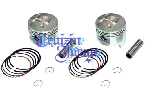 80-81年CB400T/CB400N.ホーク.1.0mmオーバーサイズピストン.2個セット