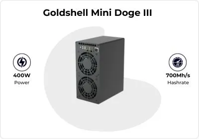 Goldshell Mini Doge III 700Mh/s - CryptoMinerBros