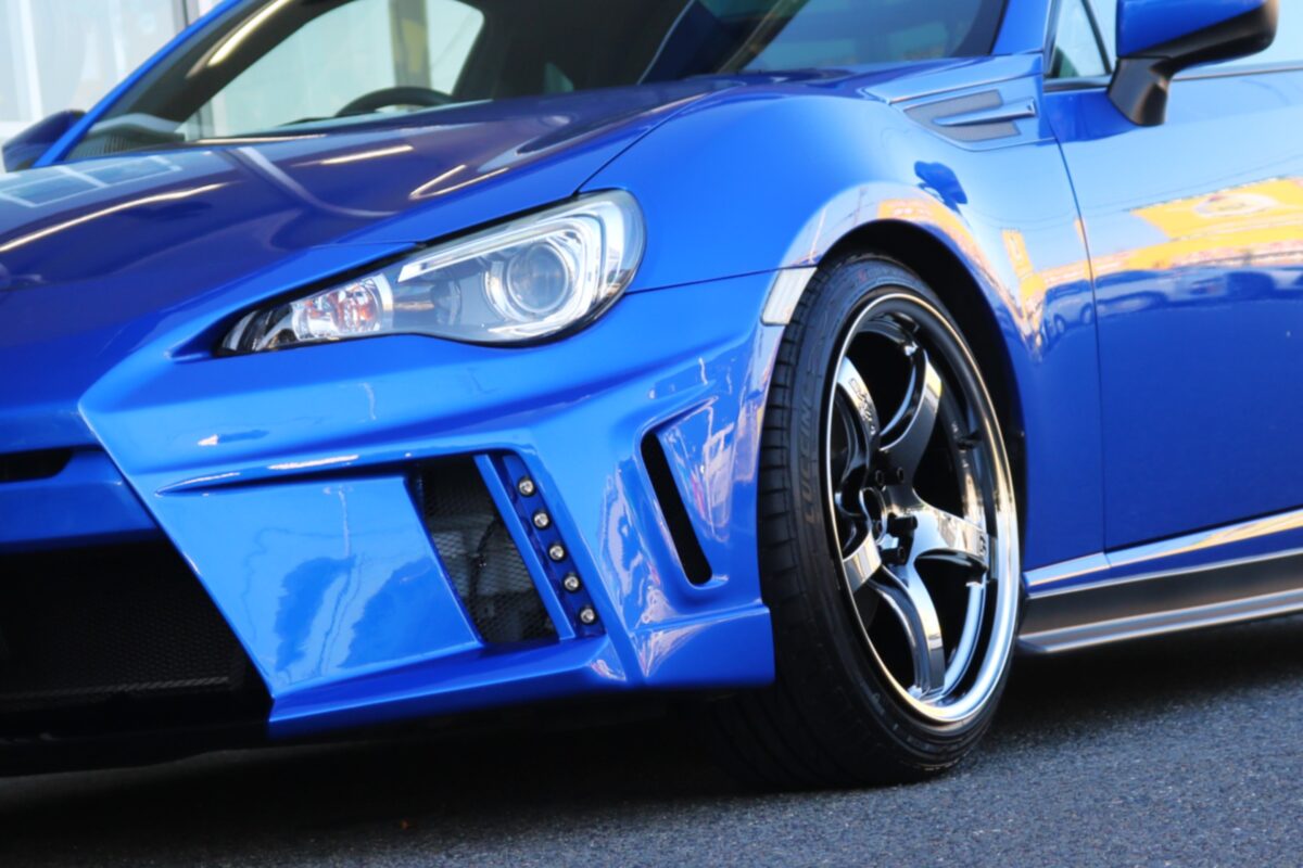 前後9.5Jの57CRリミテッドをBRZに履いてみたらこんなにカッコよくなり