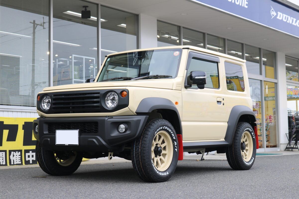 ジムニーシエラに圧倒的軽量ホイール、A-LAPを装着！このホイール