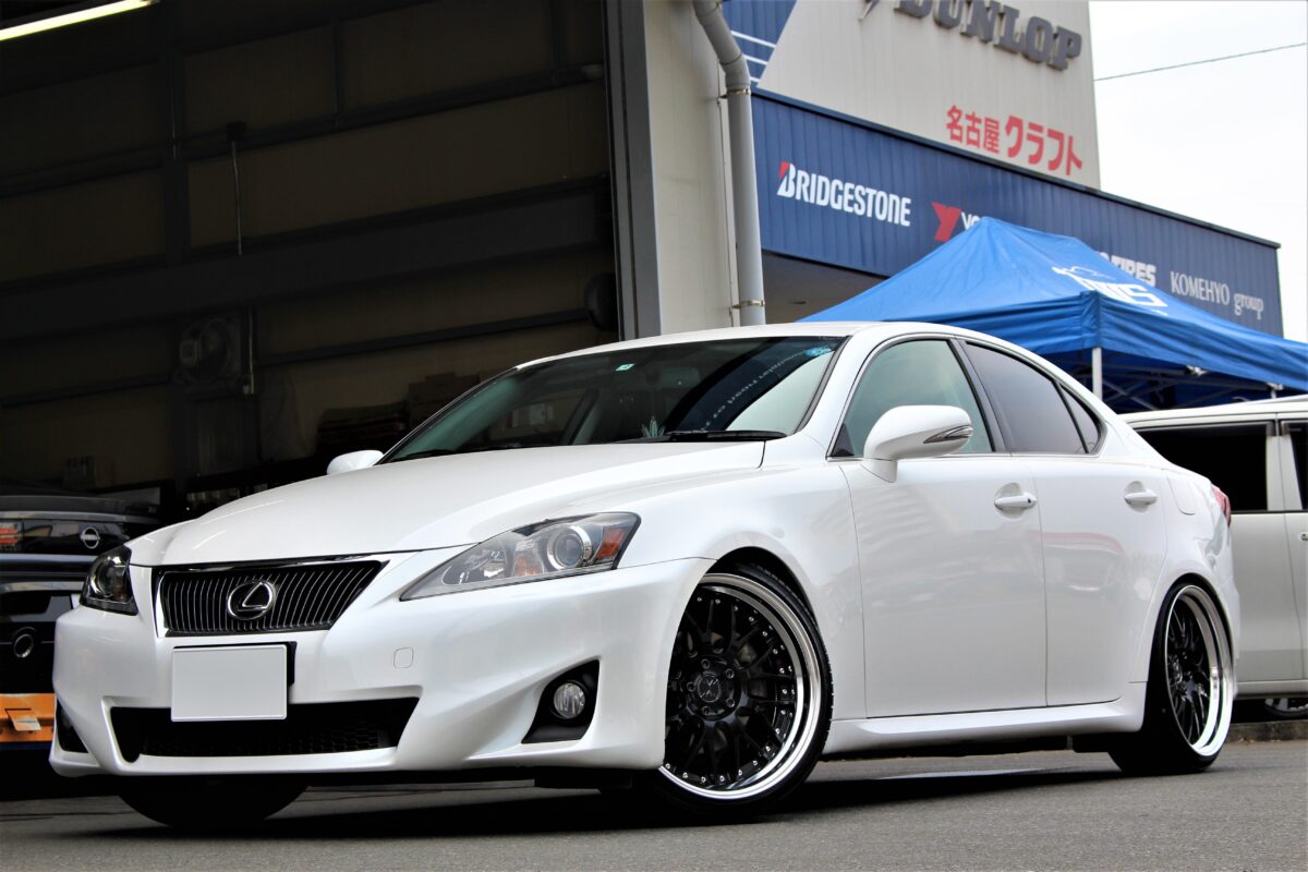 レクサスIS250にウェッズ マーベリック709M 19インチをツライチ