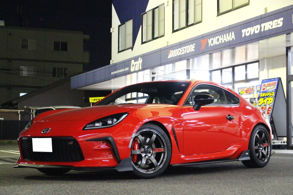 C型GR86 ZN8】GROWでローダウンし、TE37 SAGA SL18インチでツライチ