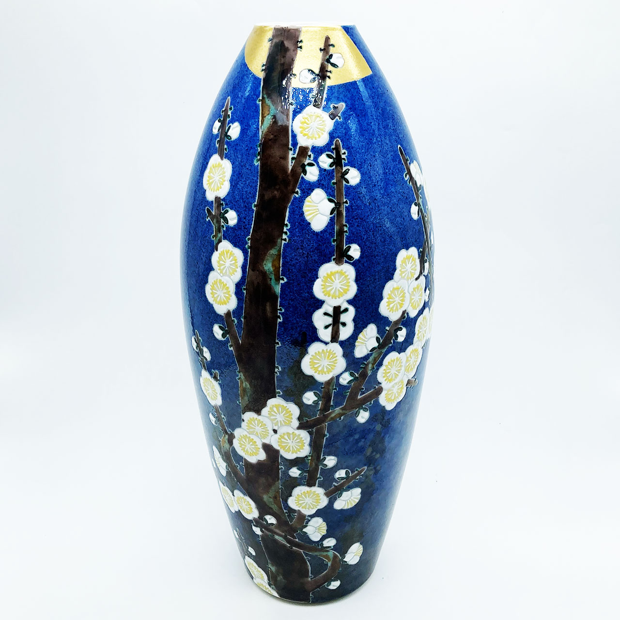 九谷焼 武腰一憲 庄三洞 梅花図 色絵 花生 花瓶 - CRAFTS DESIGN
