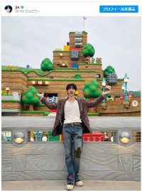 BTS ジン、USJで大はしゃぎ！ 「成功したオタク」「等身がアニメ