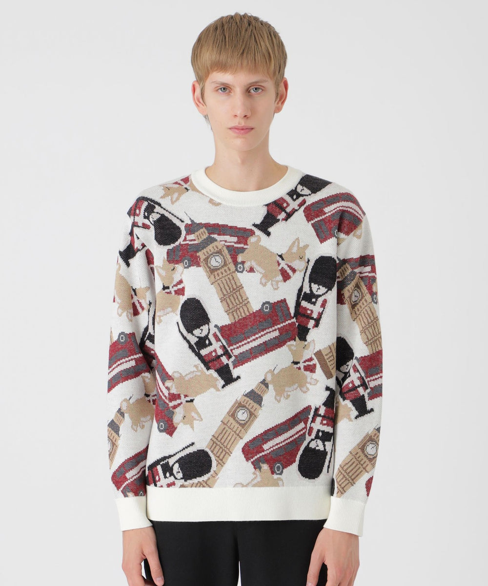 一部店舗限定】ブリティッシュモチーフジャカードニット（ニットウェア