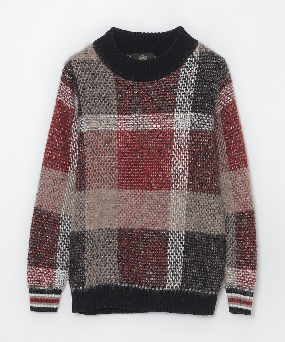 10th ANNIVERSARY】プレミアムクレストブリッジチェックニット（ニット