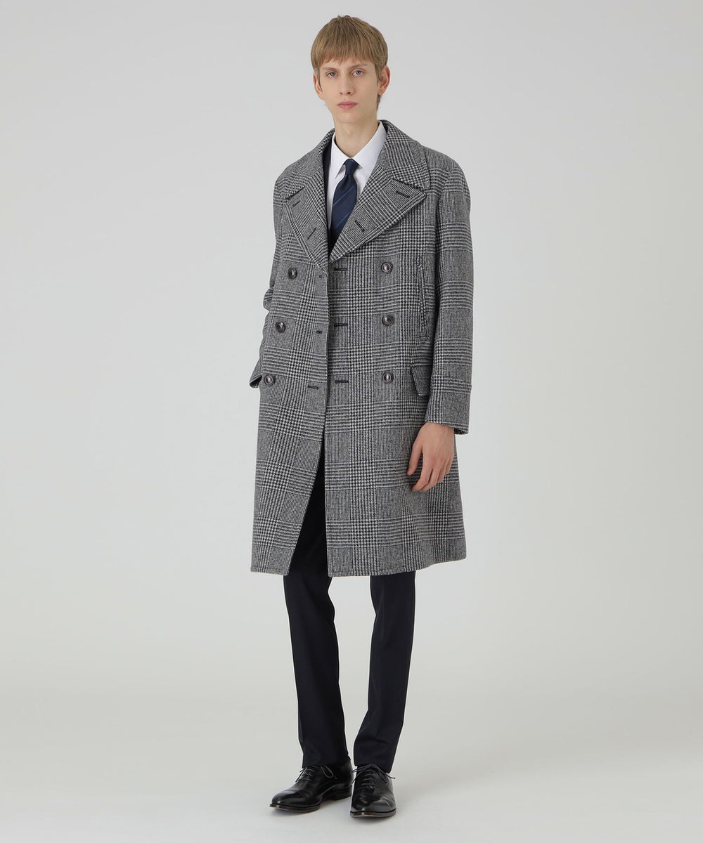 グレンチェックツイードミリタリーコート（コート）｜BLACK LABEL
