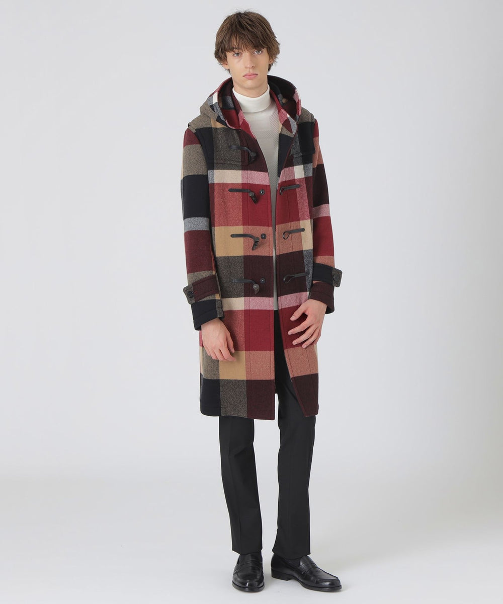 10th ANNIVERSARY】エアリーメルトンクレストブリッジチェックダッフル