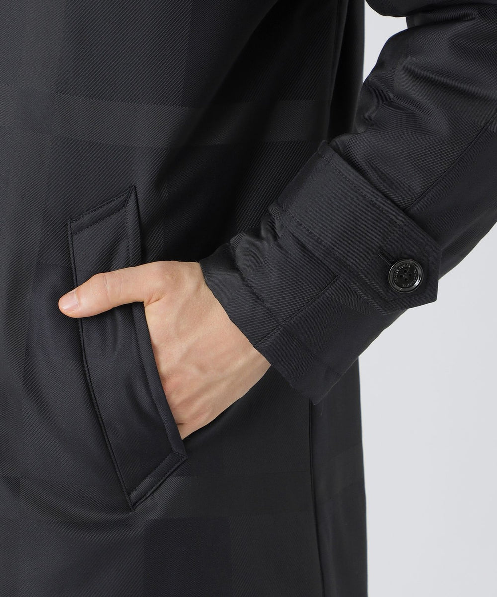 シャドーチェック✨希少モデル バーバリーロンドン フーデッドコート