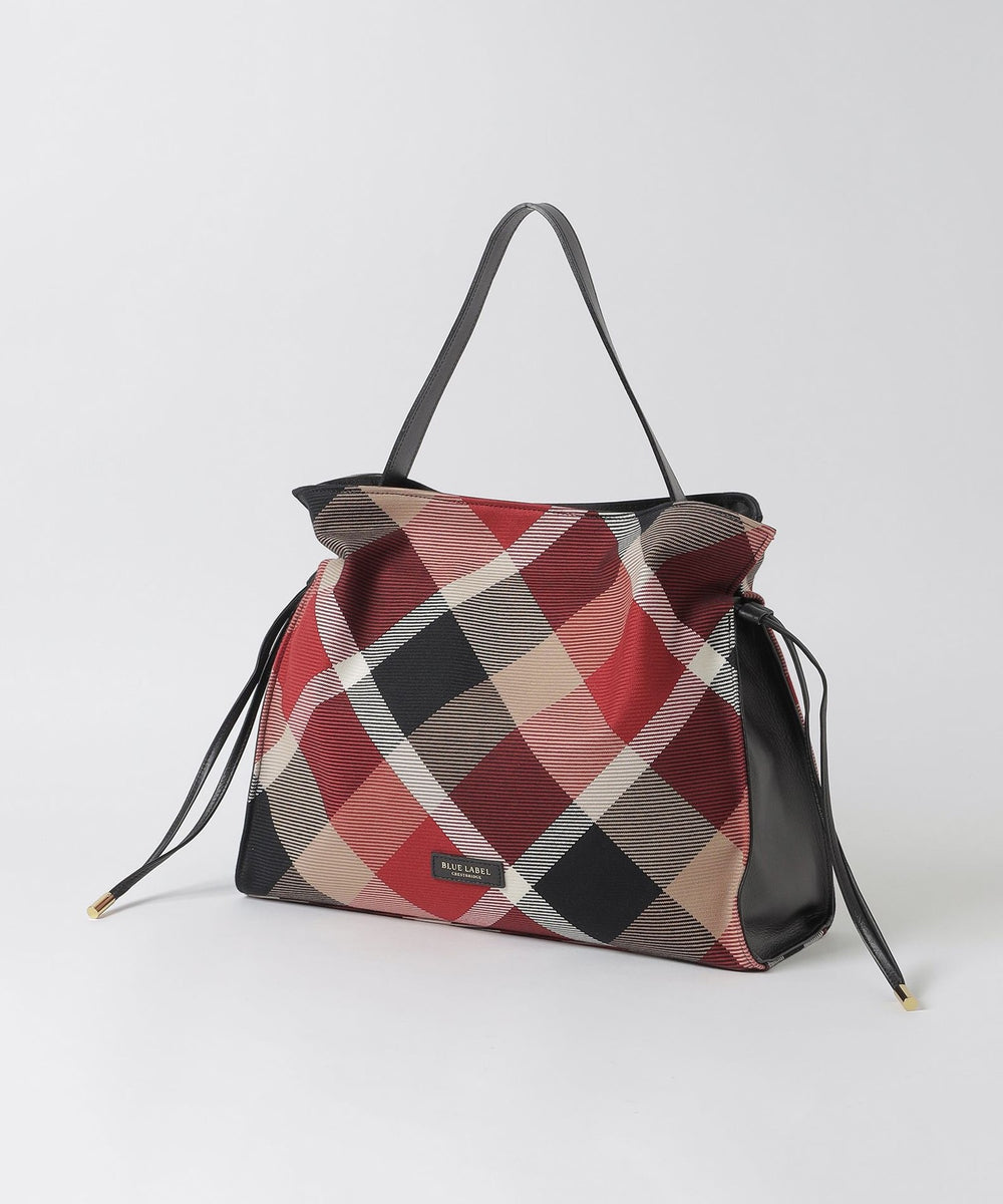 クレストブリッジチェックカルゼギャザーバッグ（バッグ）｜BLUE LABEL