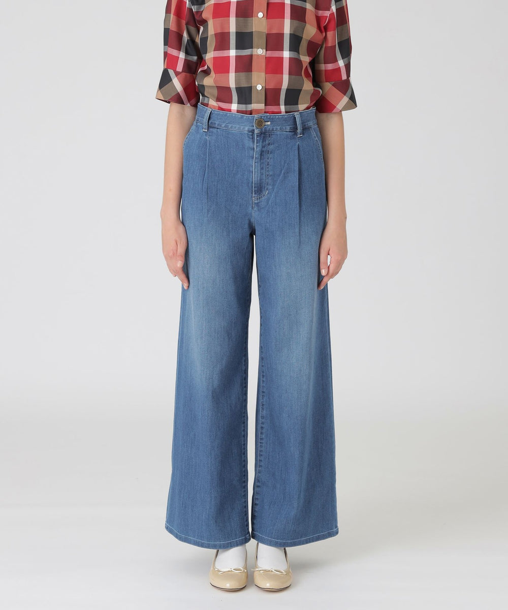 ライトデニムワイドパンツ（パンツ）｜BLUE LABEL CRESTBRIDGE(ブルー