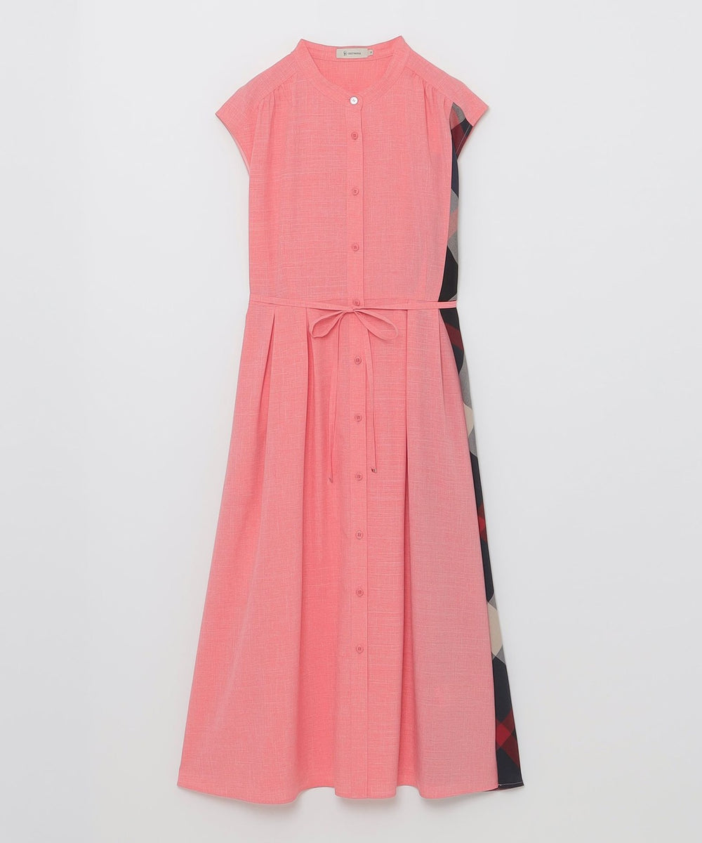 リネンライクフレンチスリーブワンピース（ドレス）｜CB CRESTBRIDGE