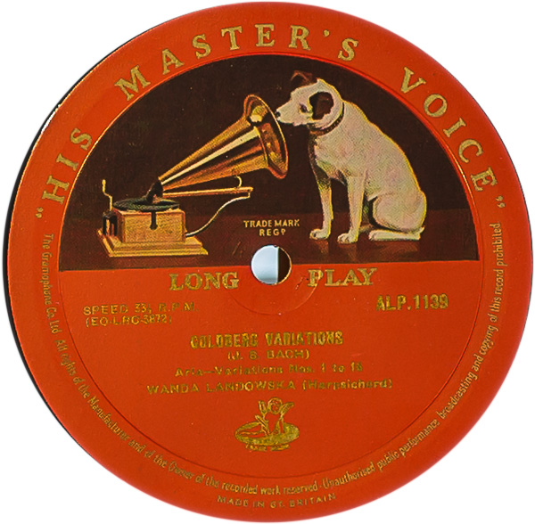 ワンダ・ランドフスカ/バッハ：ゴルトベルク変奏曲｜🔴レコード/特選