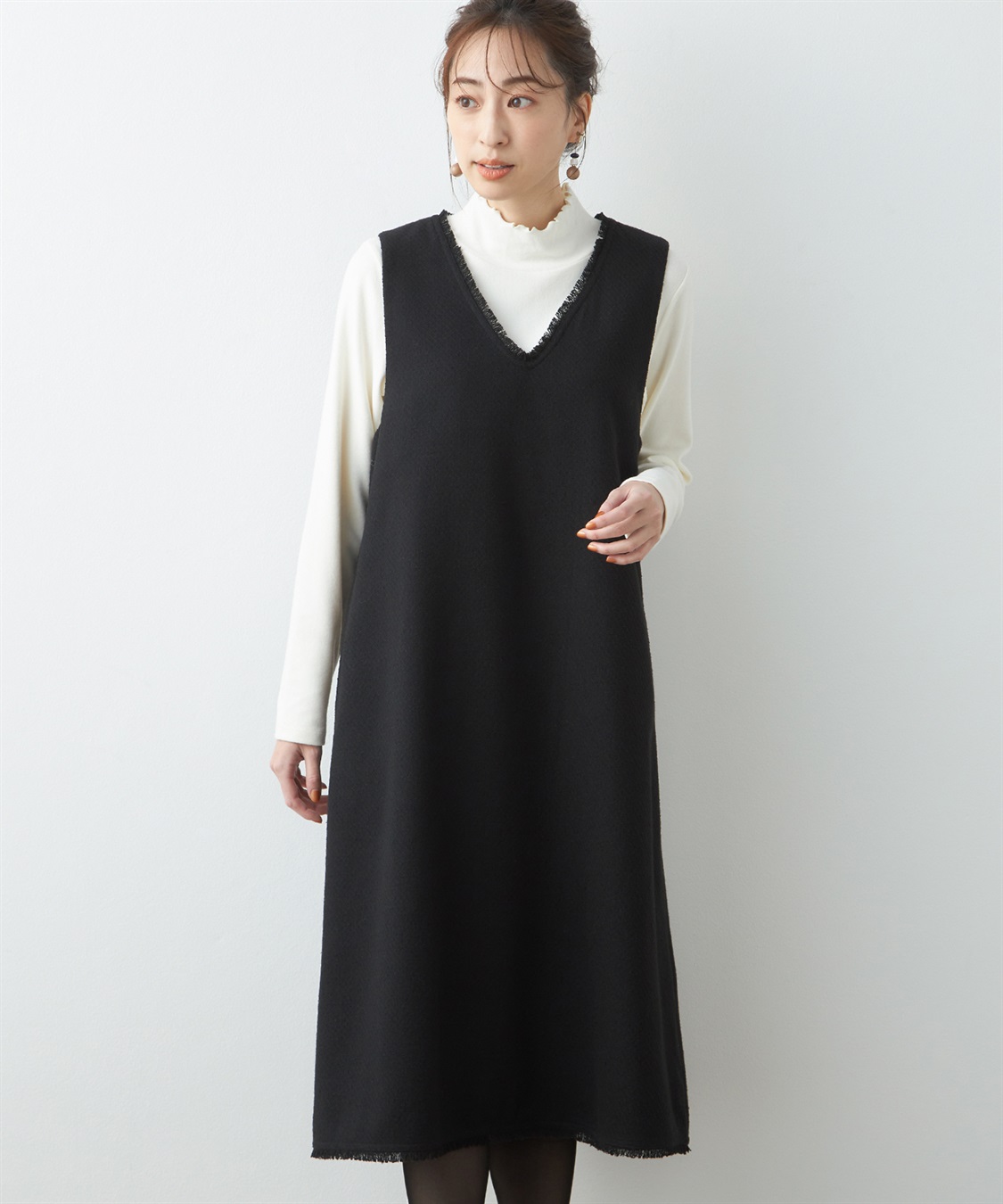 ツイードジャンパースカート Petit Honfleur｜クロスプラス公式通販サイト