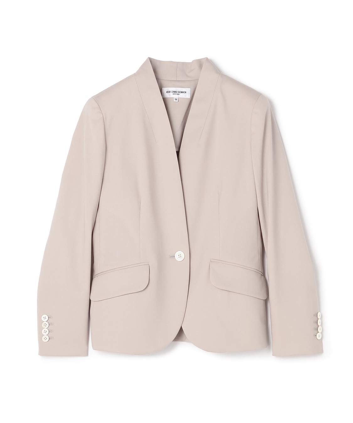 ノーカラーウールジャケット【展開店舗限定商品】 49AV JUNKO SHIMADA
