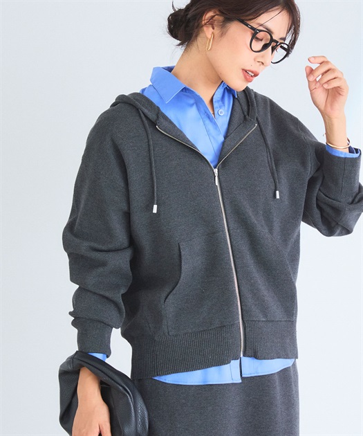 洗える》マシュマロミラノニットパーカー○セットアップ可能○【CF