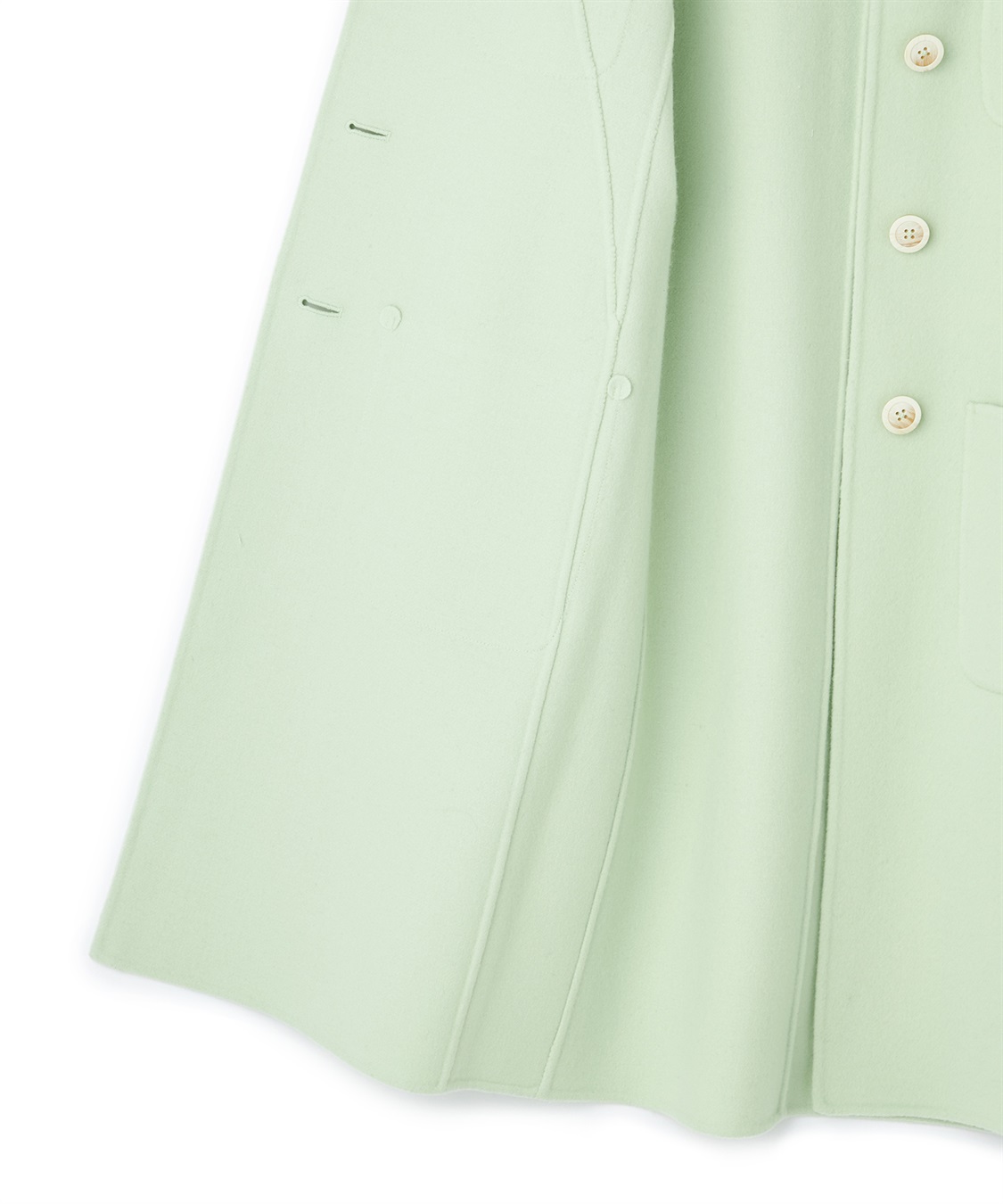 リバー仕立てシングルノーカラーコート 49AV JUNKO SHIMADA｜クロス