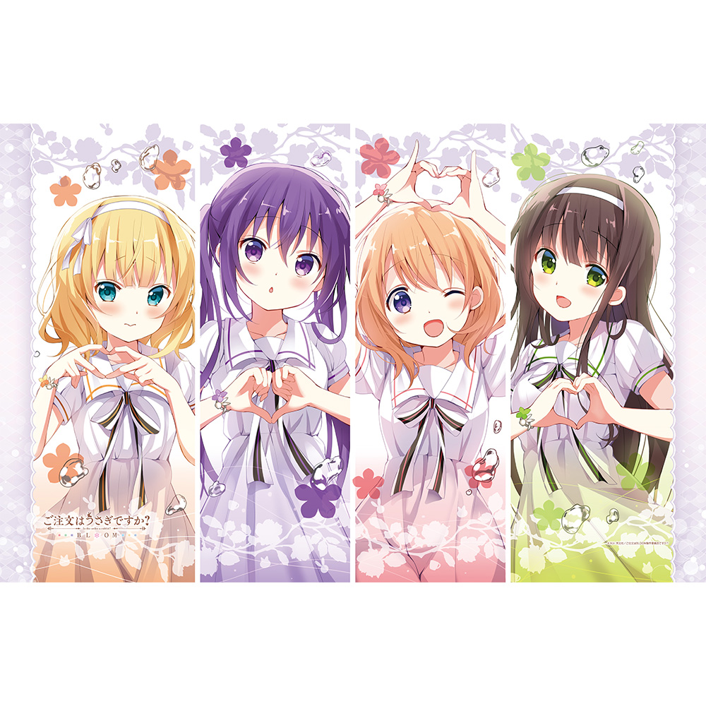 ご注文はうさぎですか？ BLOOM]タオルケット（ココア＆リゼ＆千夜