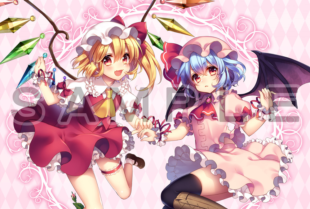 東方Project]まさる.jp先生 描き下ろし カーテン(レミリア＆フランドール)