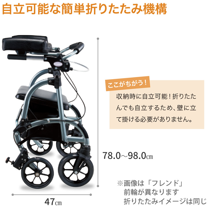 フレンドプラス 前腕支持台型歩行車 friend plus 段差越え機能 ウェル