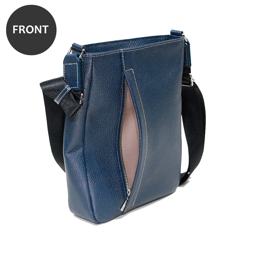 軽量エンボスレザー 縦型ショルダー S - バッグアトリエA-LOOK