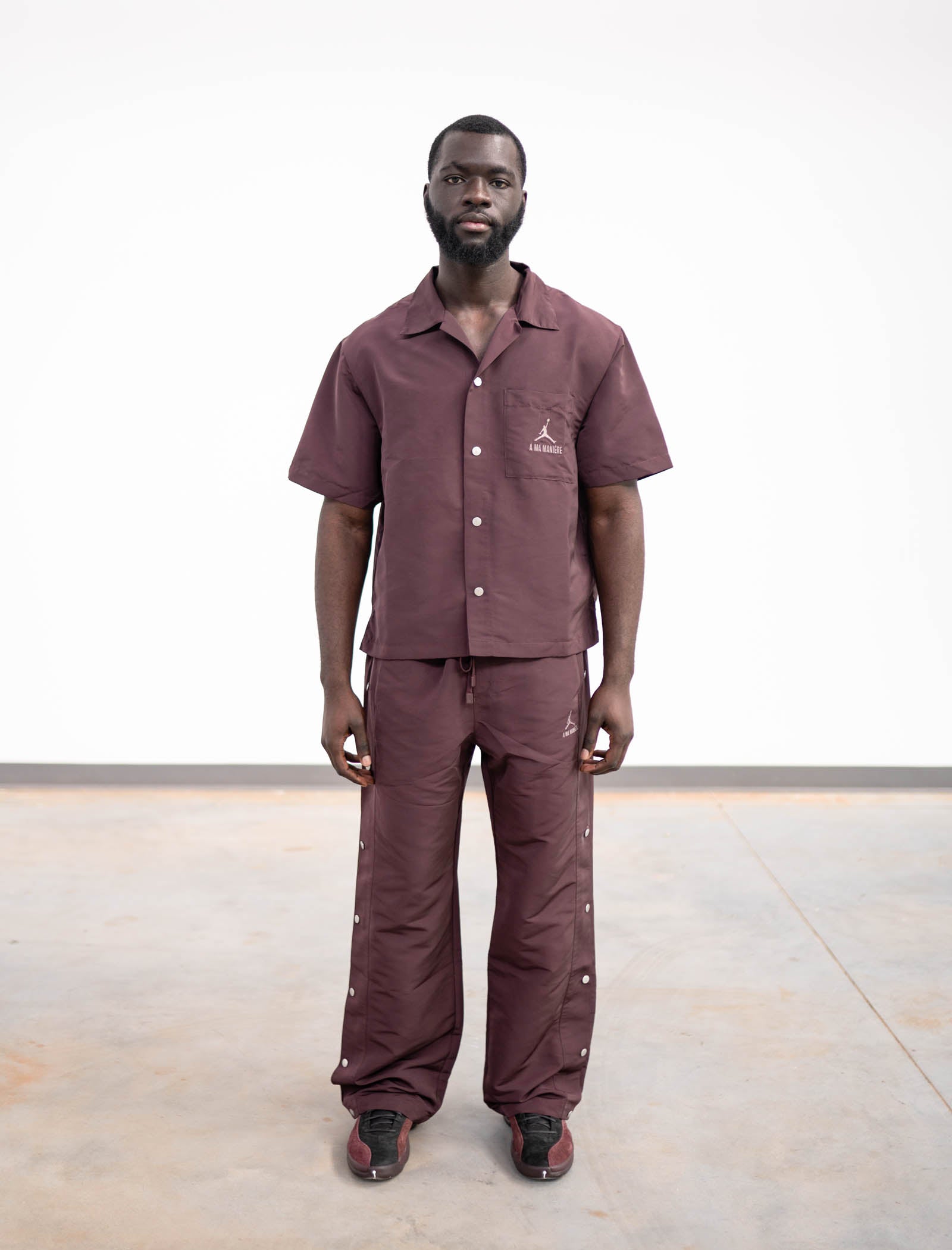 A MA MANIÉRE X JORDAN BRAND SNAP TRACK PANTS