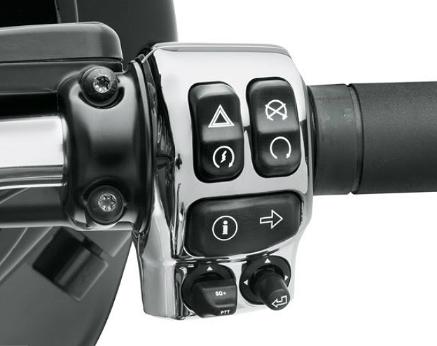 クローム・スイッチハウジングキット - Harley Davidson | アンバーピース