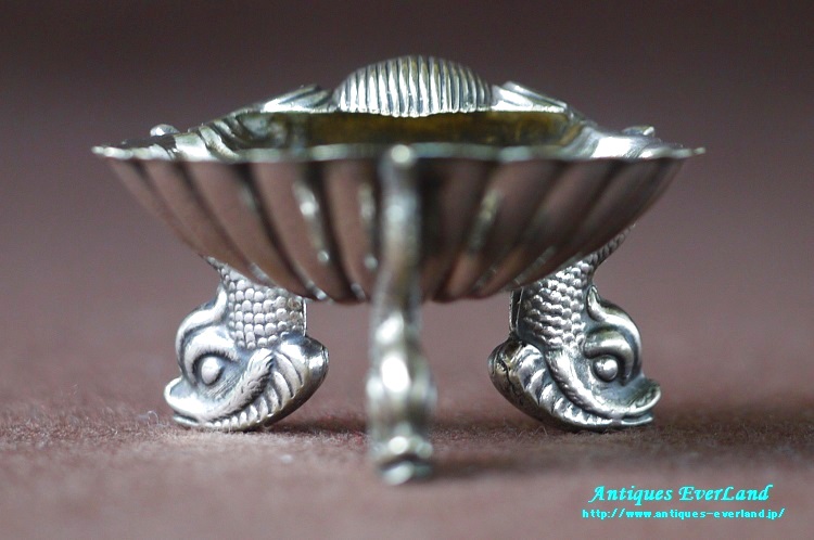 バイキング船型 銀製装飾品セット (卓上 塩または辛子入れ