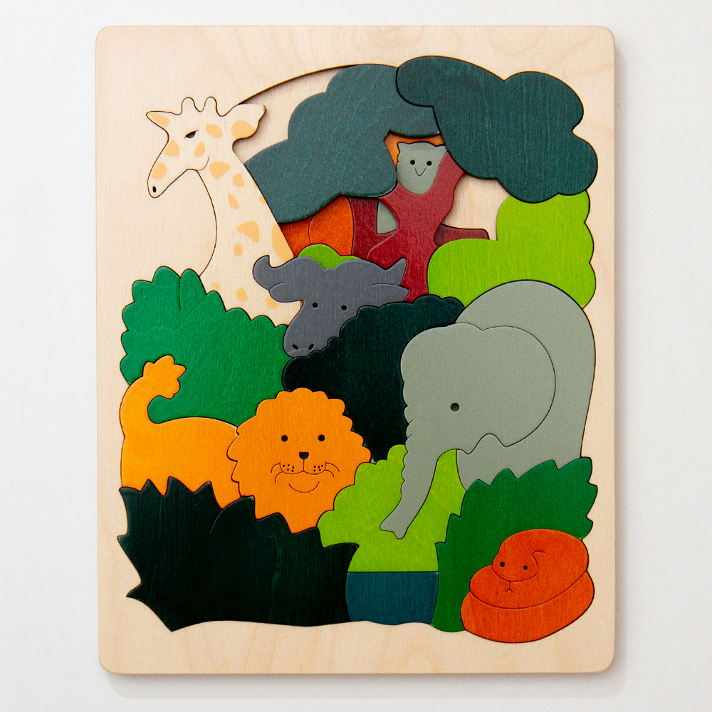 2重パズル「アフリカ」[GL6520] [GeorgeLuckPuzzle/ジョージラック