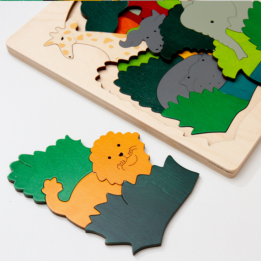 2重パズル「アフリカ」[GL6520] [GeorgeLuckPuzzle/ジョージラック