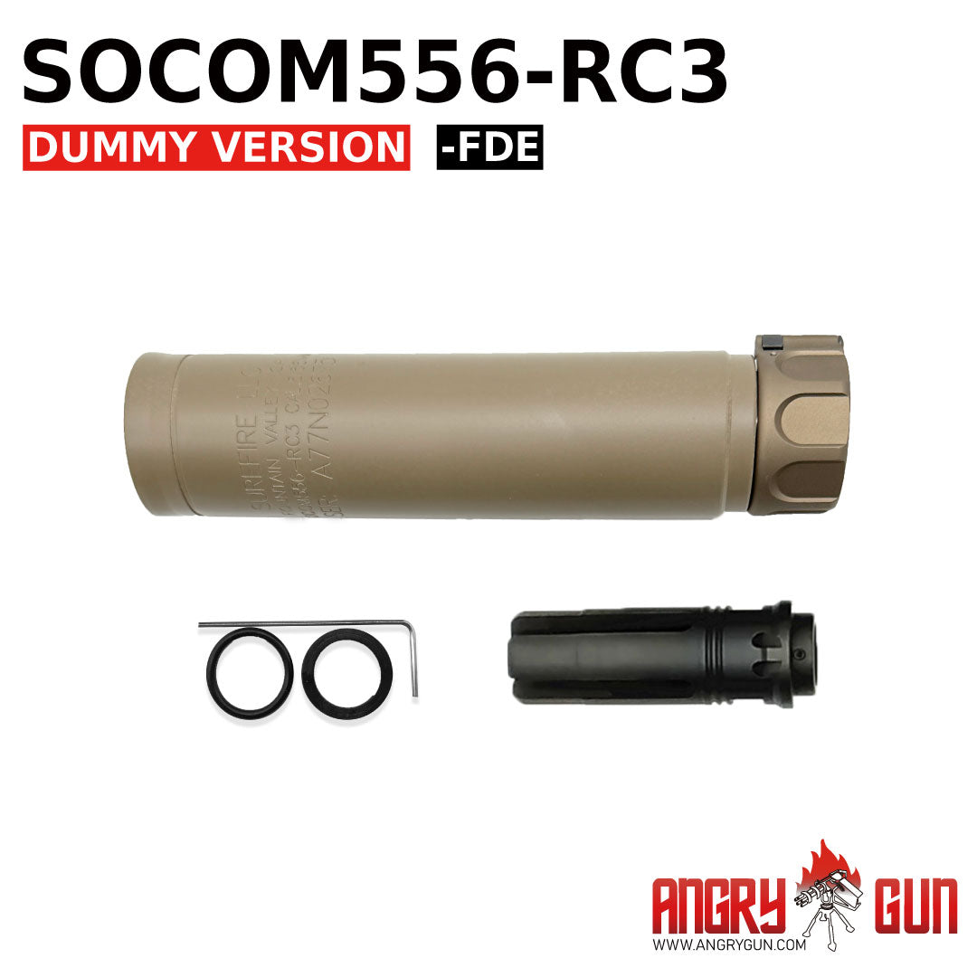 SOCOM556 RC3 Dummy Silencer – Full Marking | Airsoft Suppressor