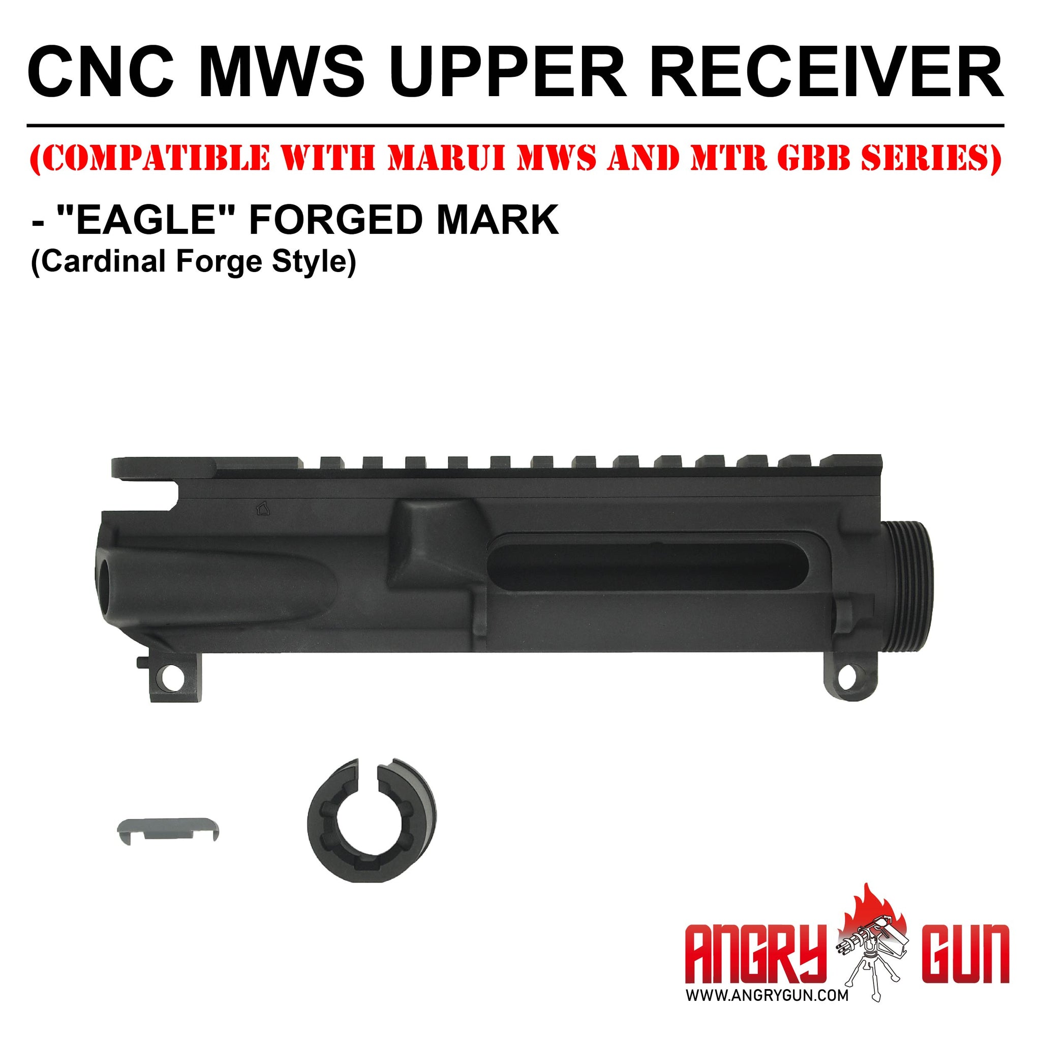 Angry Gun CNC MWS アッパーレシーバー (マルイ TM MWS GBBR 用)